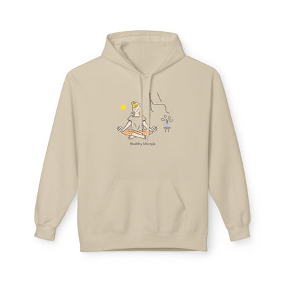 Healthy Lifestyle Illustration Hoodie | Eco-Limited