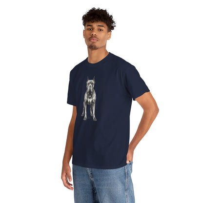Cane Corso Sketch Minimal Art T-Shirt | Eco-Limited