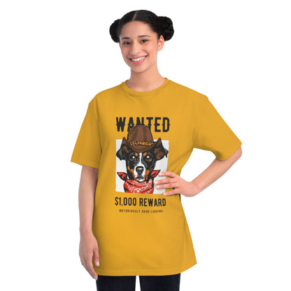 Organic Wanted Dog T-Shirt | Organic-Limited