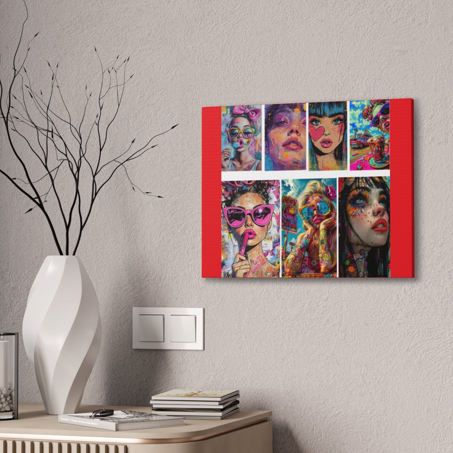 Pop Art Muse Canvas | Statement Wall Art