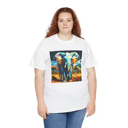 Colorful Elephant Art T-Shirt | Eco-Limited