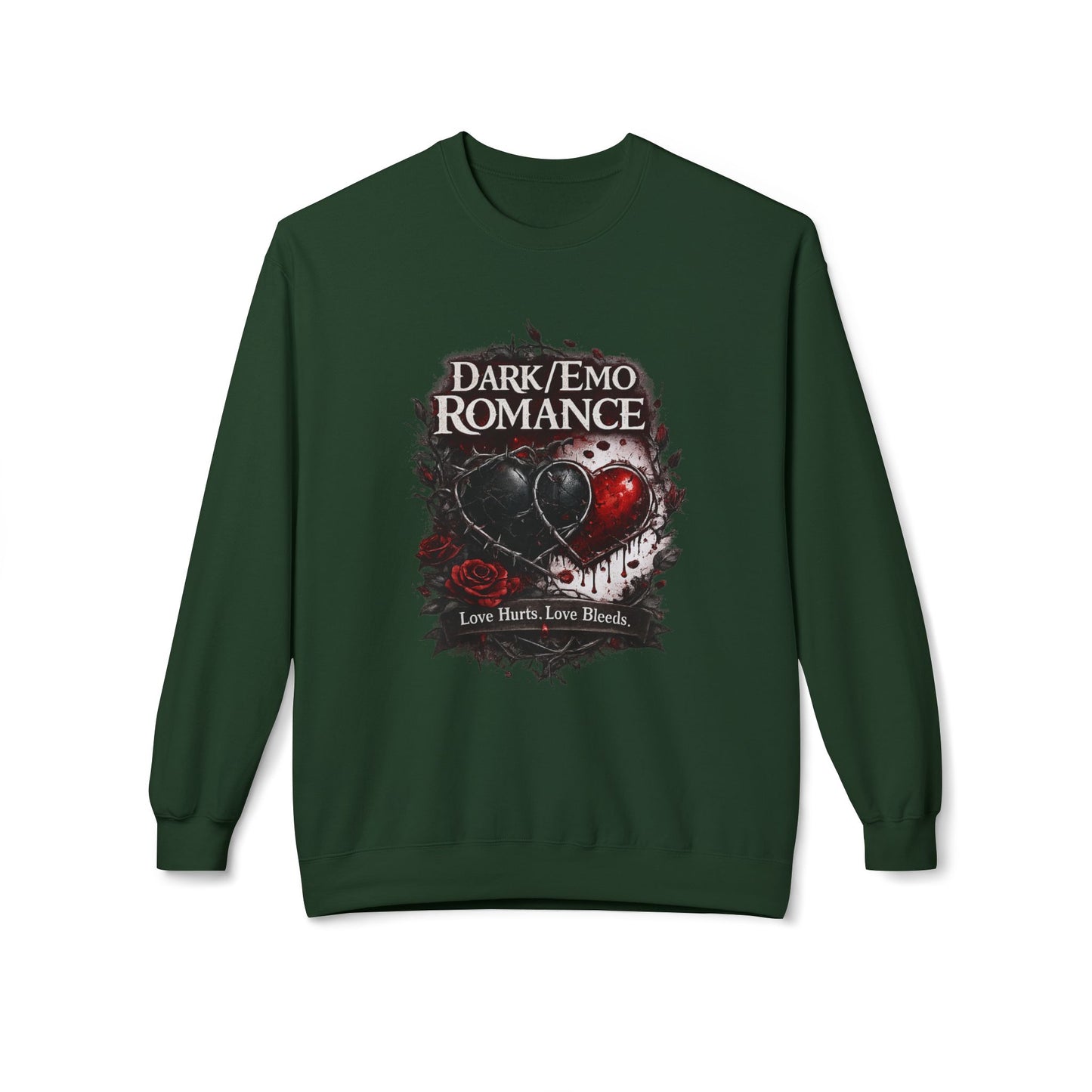 Dark Emo Romance Heart Sweatshirt | Eco-Limited