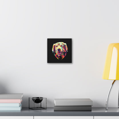 Color Burst Golden Smile Canvas | Eco-Limited