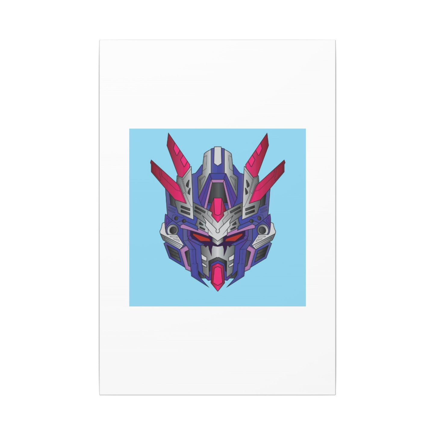 Mecha Warrior Helmet Organic Canvas