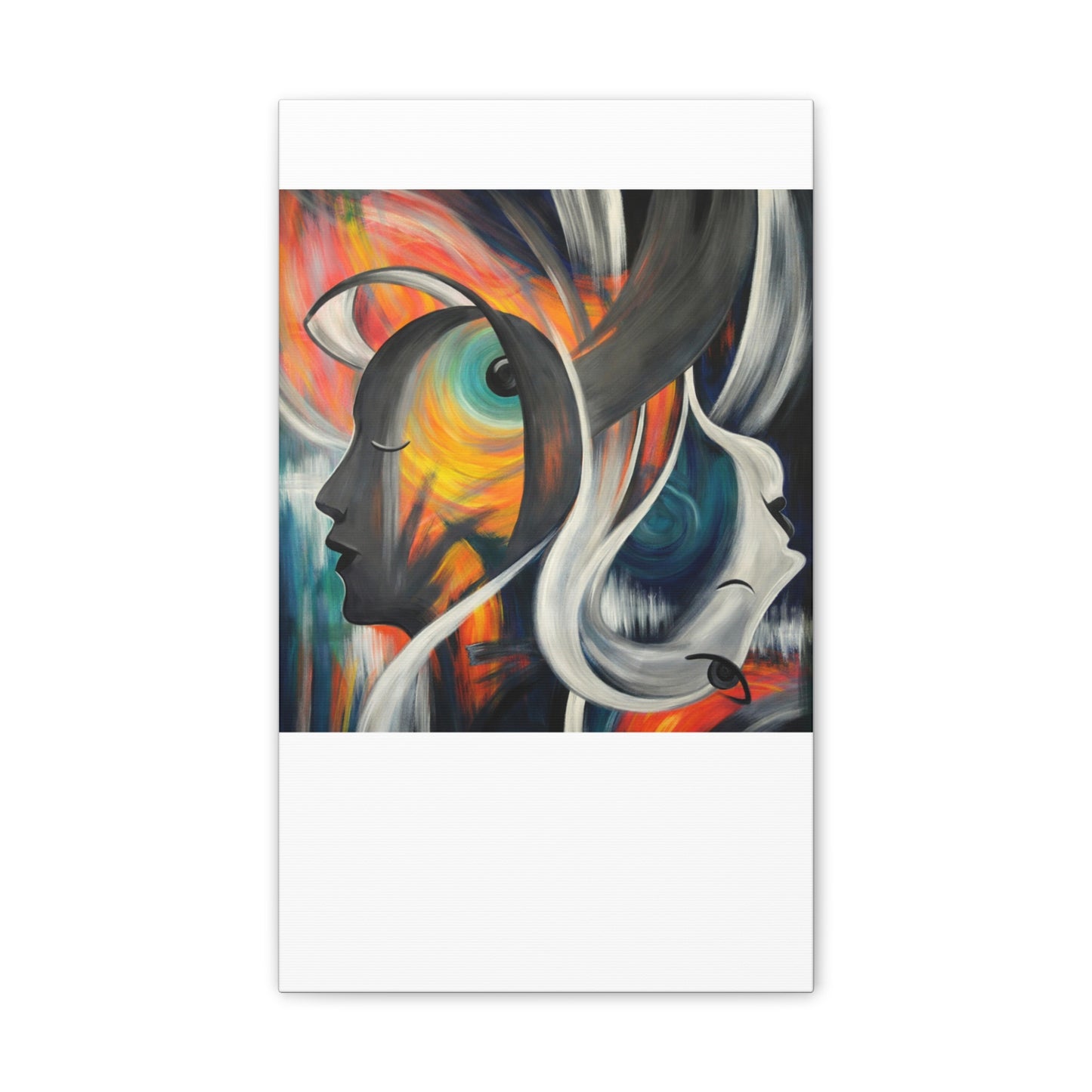 Abstract Expression Portrait Canvas | Eco-Limited