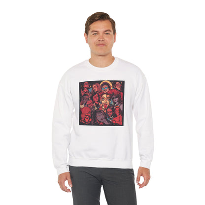 Rock Band Faces Art Sweater | Eco-Limited