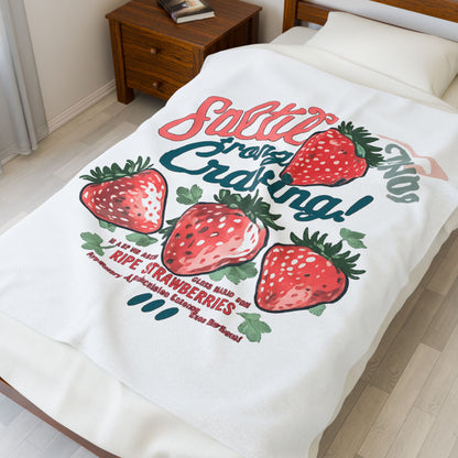 Salty &amp; Strong Strawberry Blanket | Eco-Limited