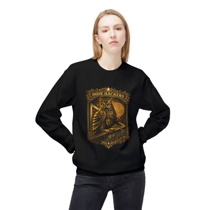 Indie Hackers Owl Graphic Sweatshirt | Eco-Limited