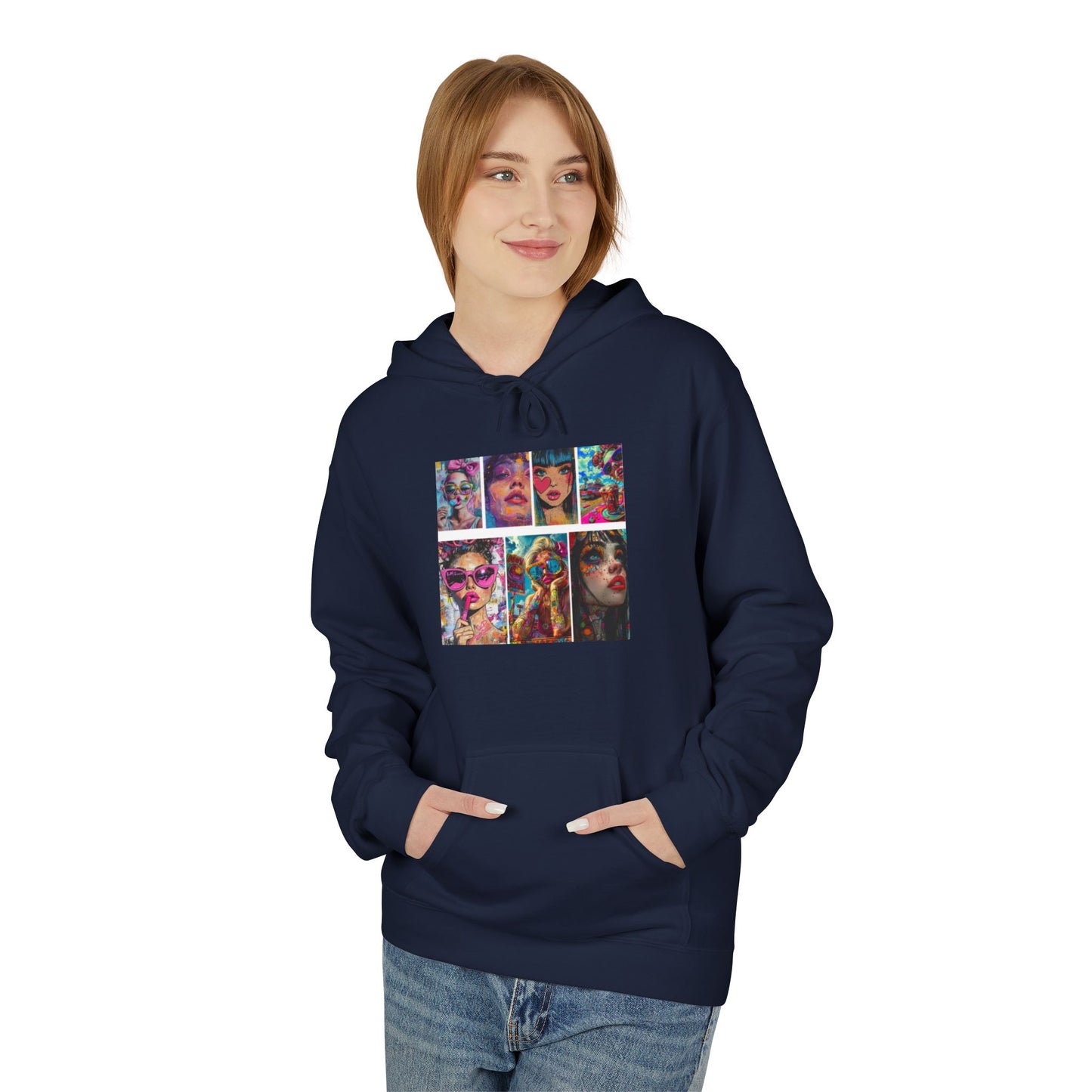 Color Pop Fashion Art Graphic Hoodie | Eco-Limited