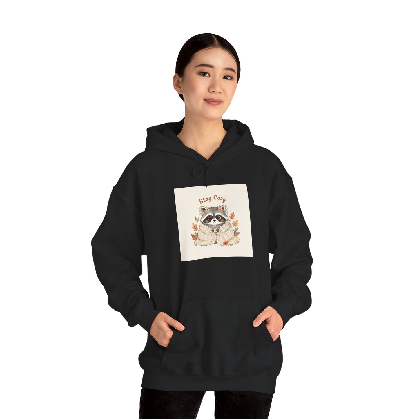 Stay Cozy Raccoon Hoodie | Eco-Limited