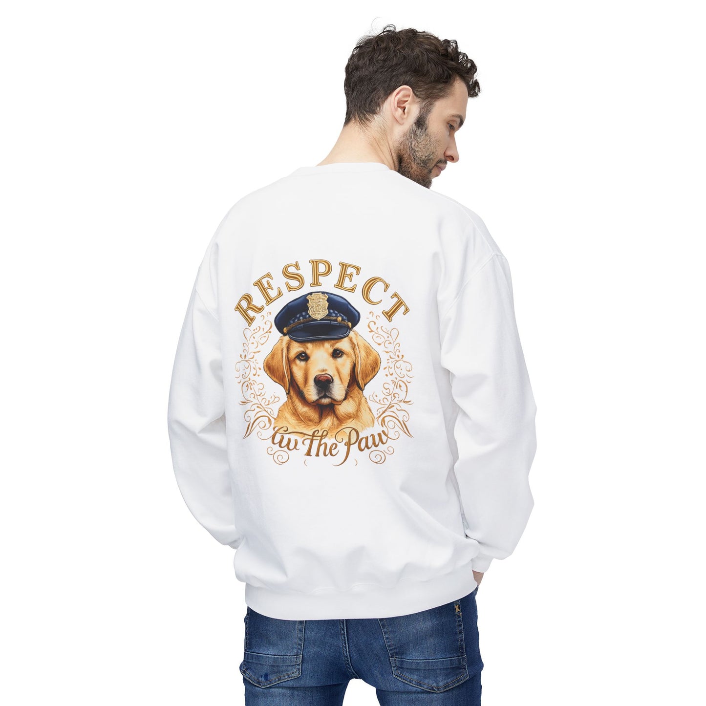 Respect The Paw Golden Retriever Sweatshirt | Eco-Limited