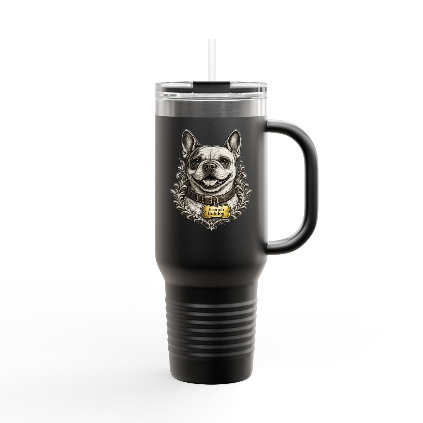French Bulldog Emblem Stainless Steel Tumbler | Eco-Limited