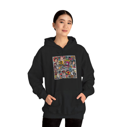 Rock Collage Street Art Hoodie | Eco-Limited