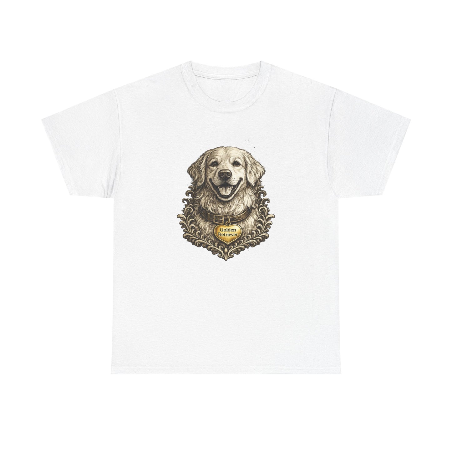 Golden Retriever Ink Illustration T-Shirt | Eco-Limited