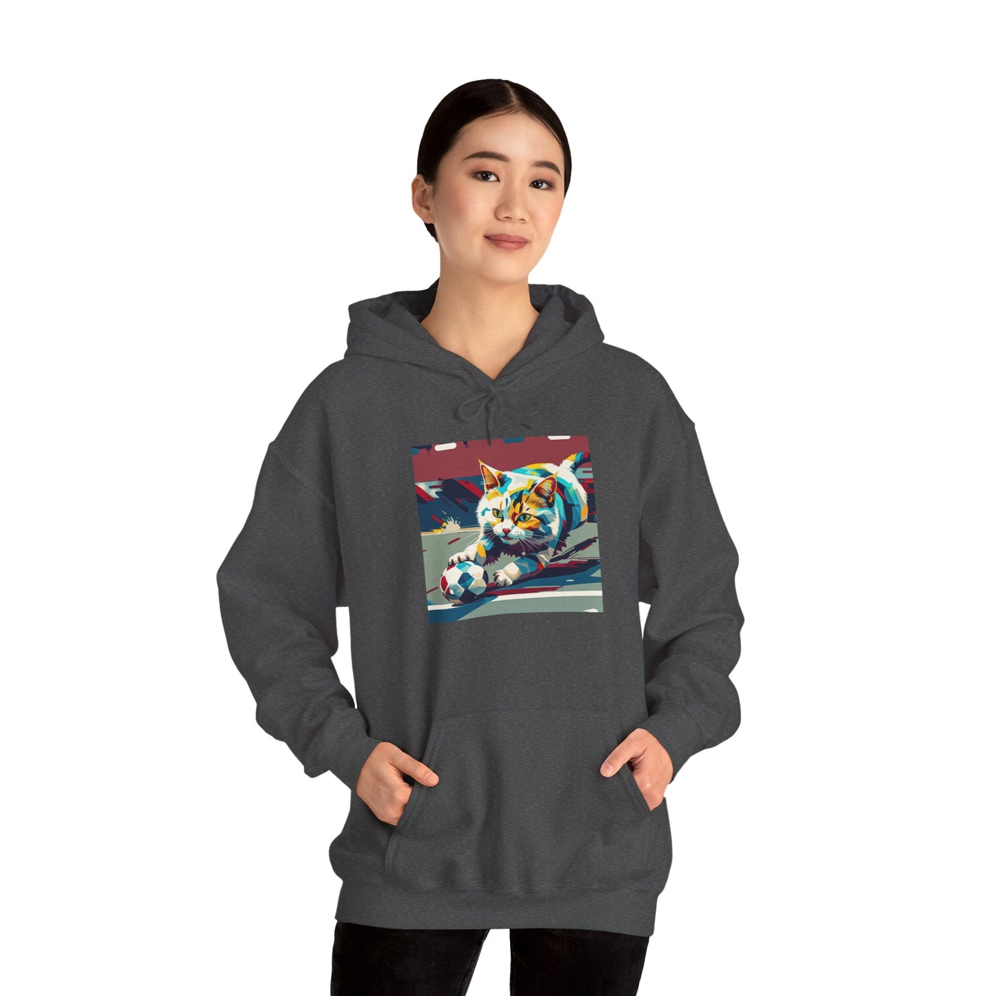 Color Pop Cat Art Hoodie | Eco-Limited