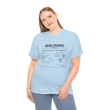 Nerd Humor Caffeine Chart T-Shirt | Eco-Limited