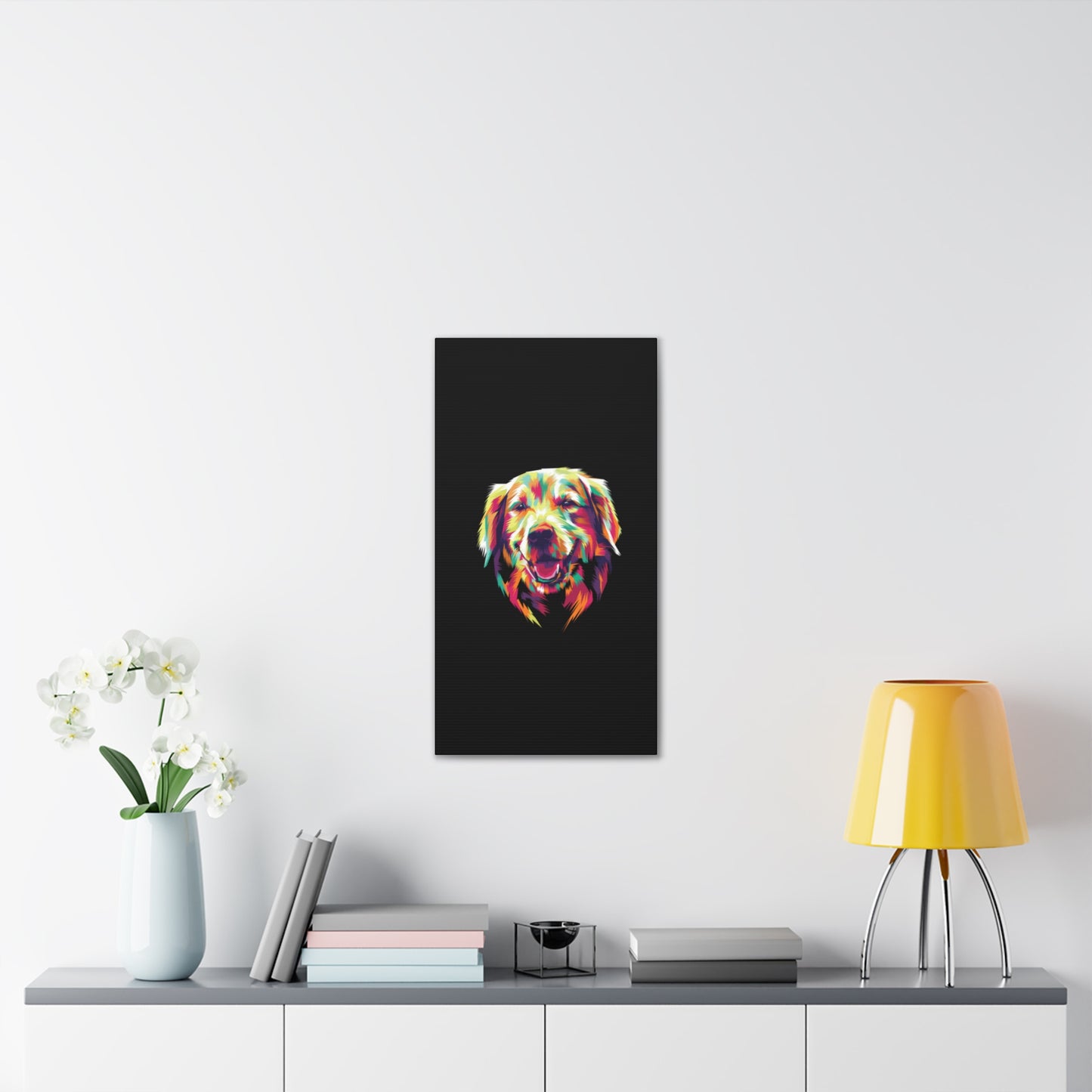 Color Burst Golden Smile Canvas | Eco-Limited