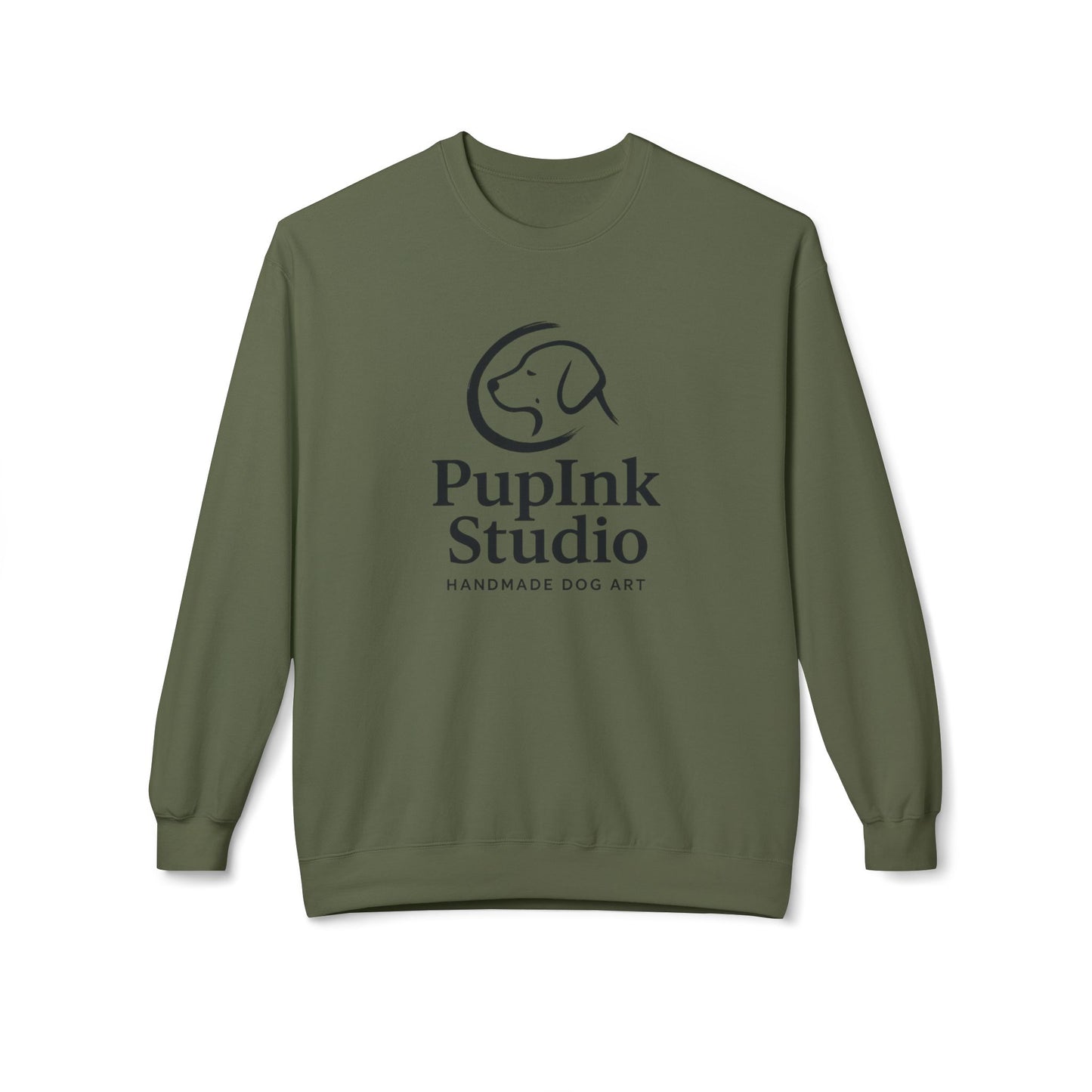 Handmade Dog Art Log Sweatshirt | Eco-Limited