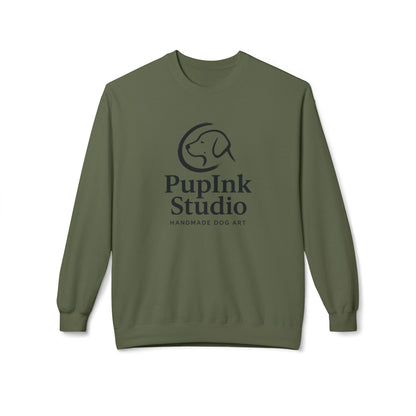 Handmade Dog Art Log Sweatshirt | Eco-Limited