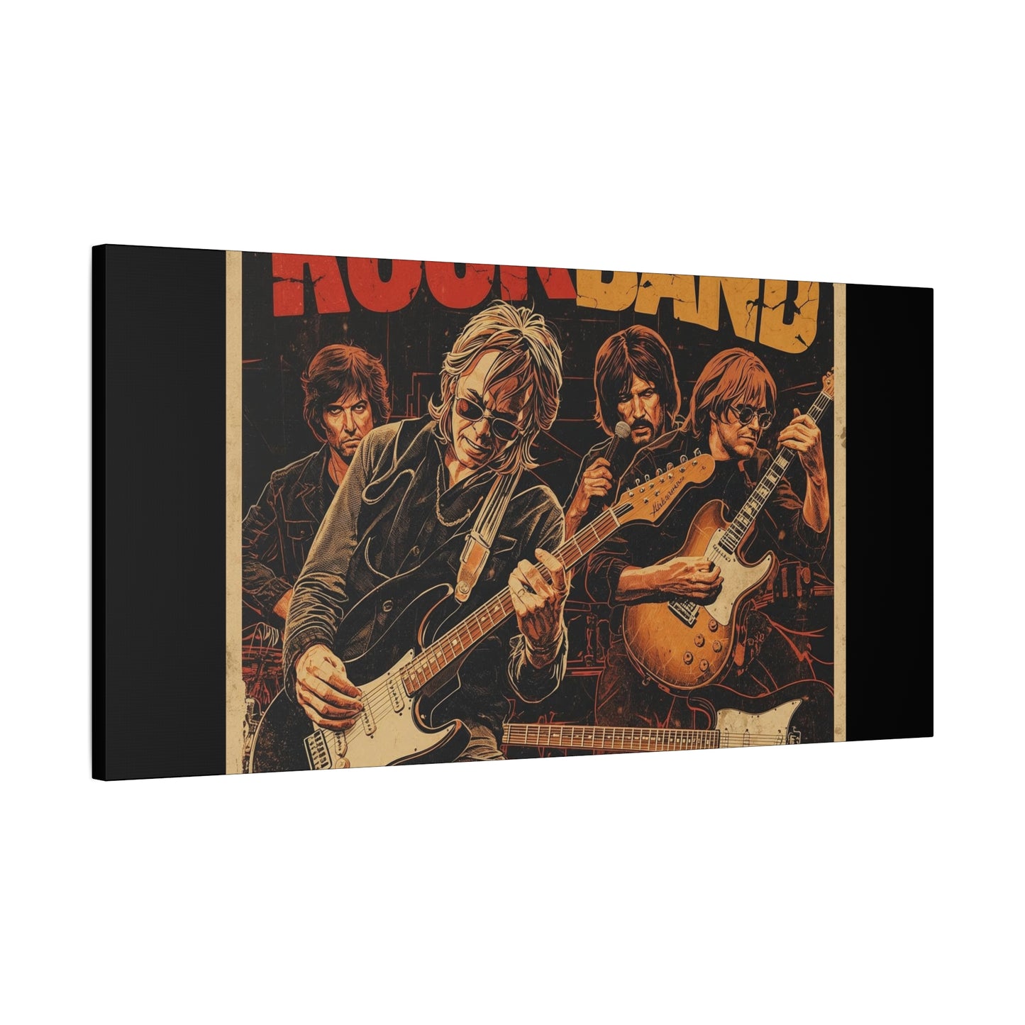 Rock Band Vintage Canvas Wall Art | Eco - Limited