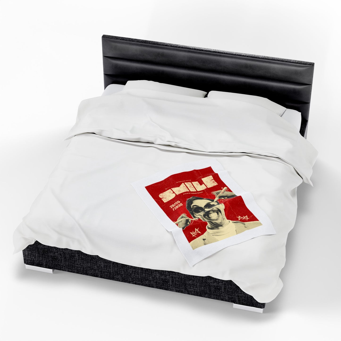 Retro 'SMILE' Movie Plush Blanke