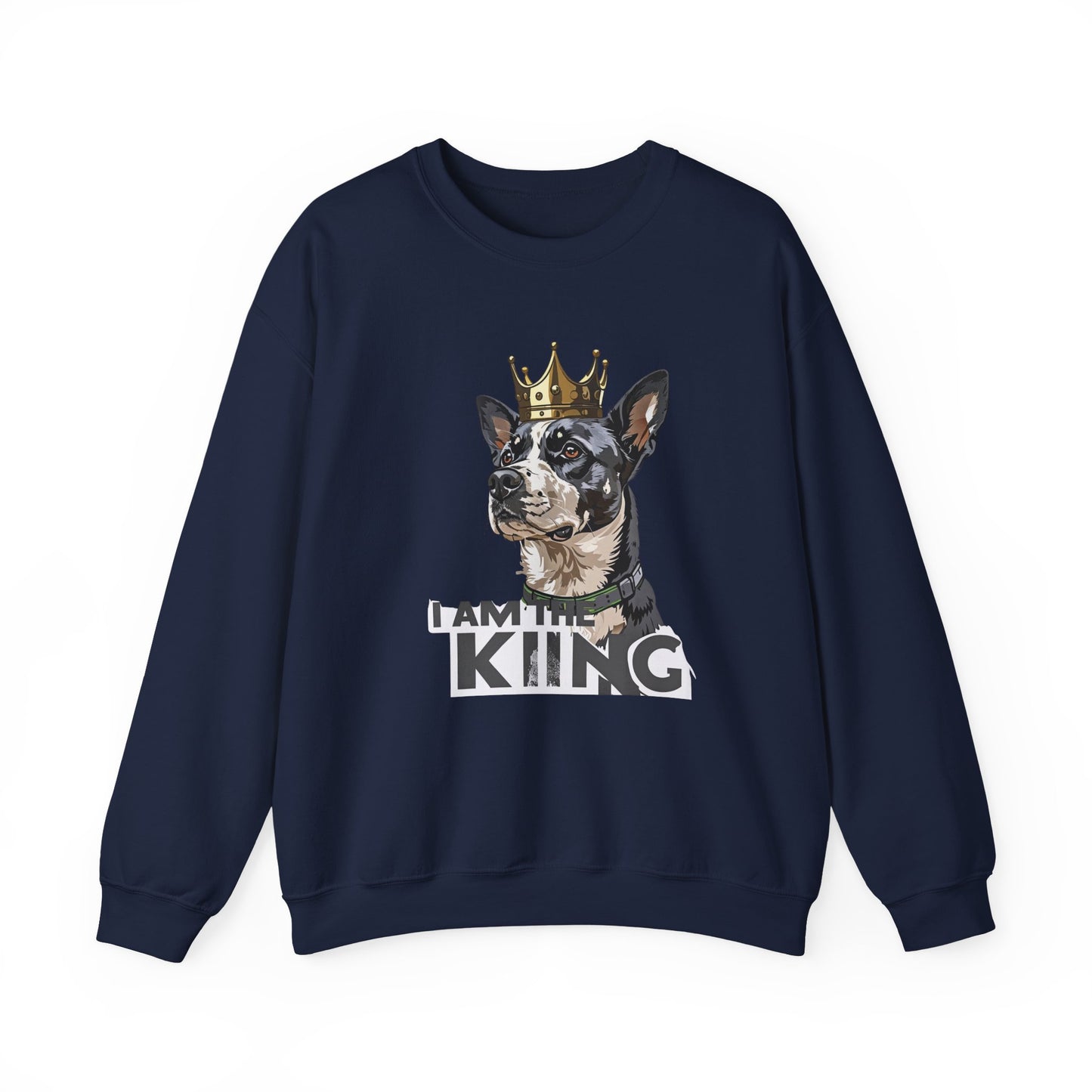 King Dog Crown Art Sweatshirt | Eco-Limited