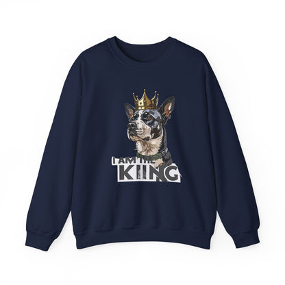King Dog Crown Art Sweatshirt | Eco-Limited