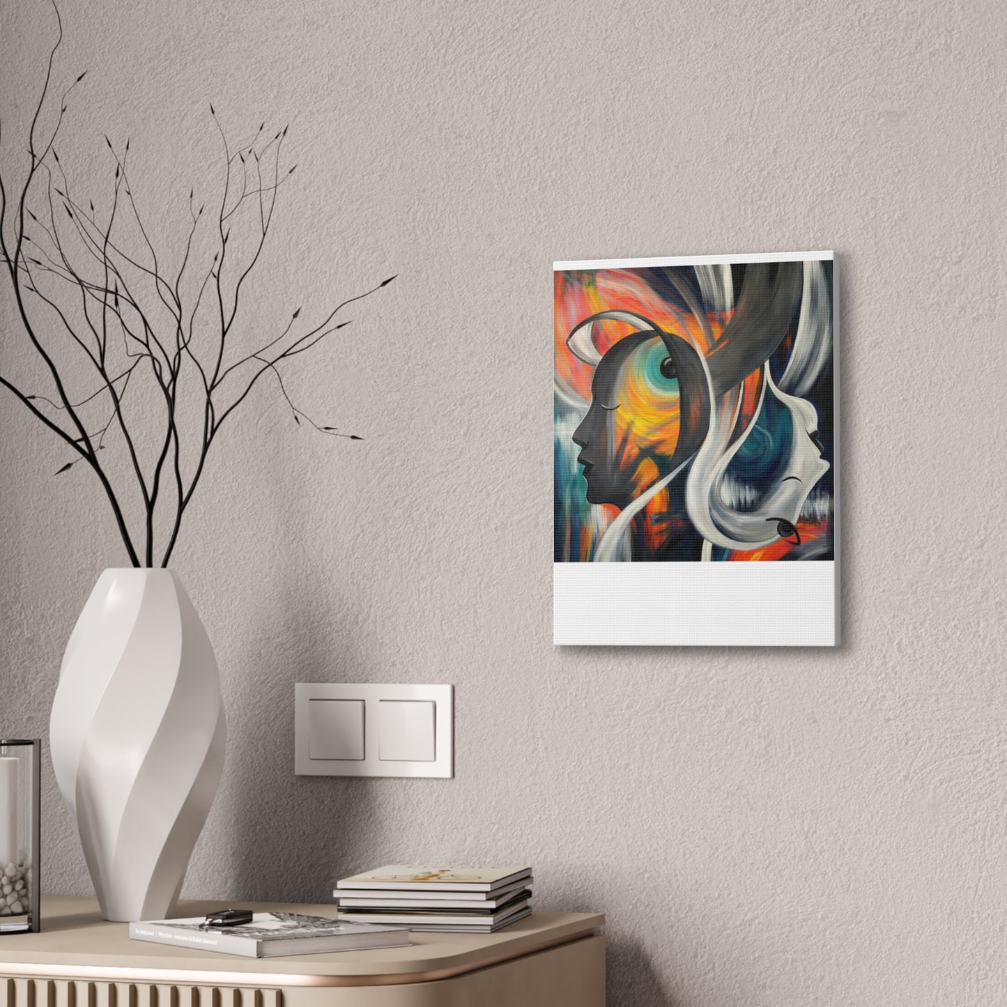 Abstract Expression Portrait Canvas | Eco-Limited
