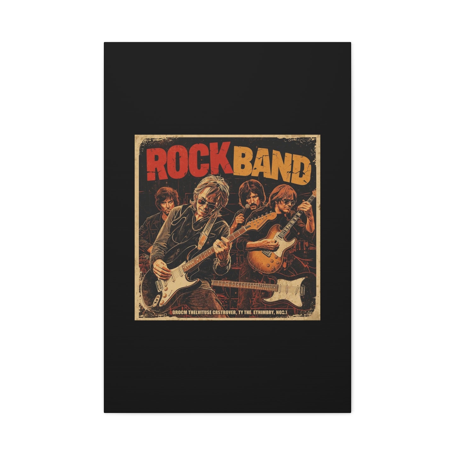 Rock Band Vintage Canvas Wall Art | Eco - Limited