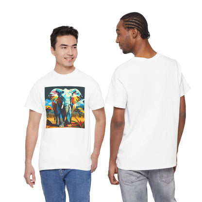 Colorful Elephant Art T-Shirt | Eco-Limited