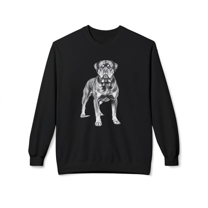 Rottweiler Sketch Minimal Art Sweatshirt | Eco-Limited