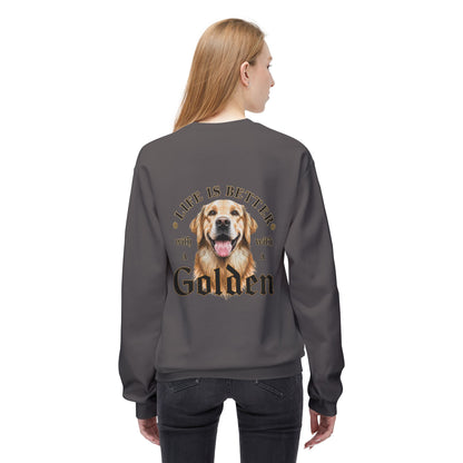 Life Is Better With a Golden Retriever Sweatshirt | Eco - Limited