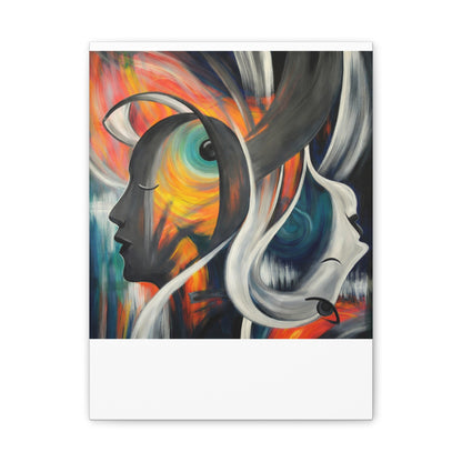 Abstract Expression Portrait Canvas | Eco-Limited