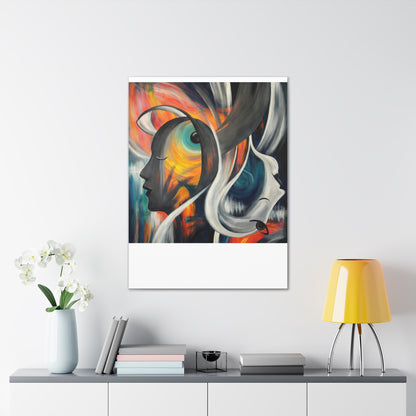 Abstract Expression Portrait Canvas | Eco-Limited
