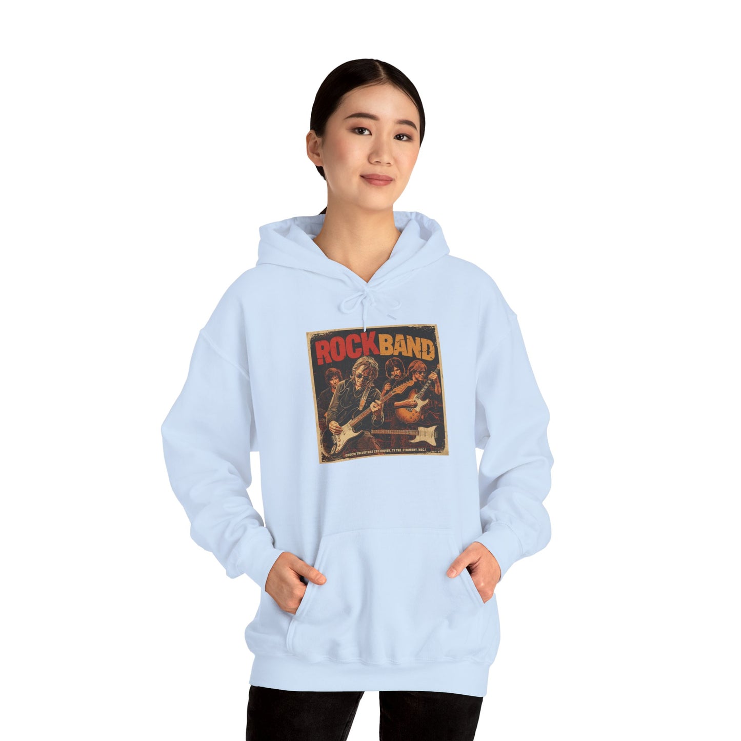 Rock Band Vintage Collage Hoodie | Eco-Limited