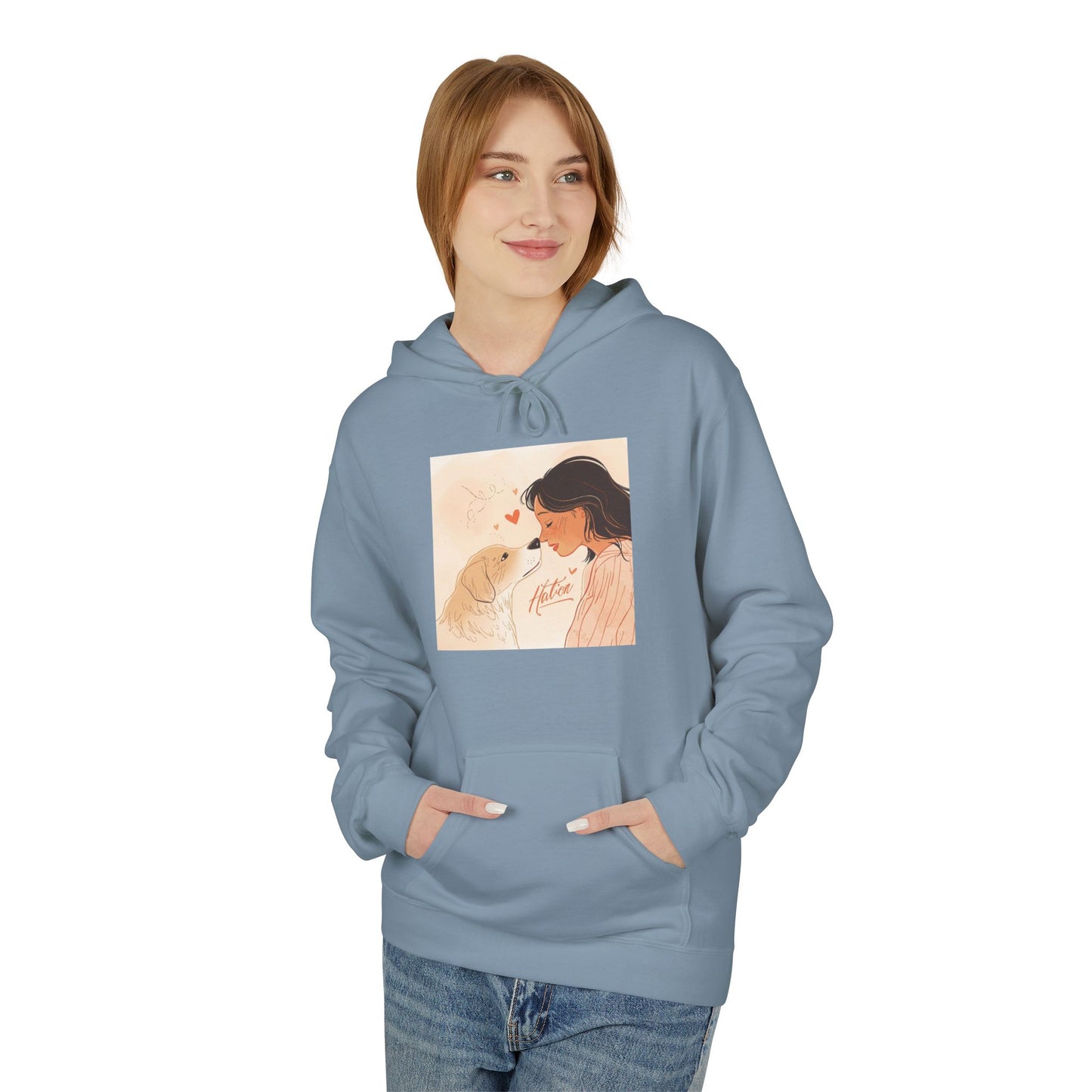 Dog Mom Love Moment Graphic Hoodie Gift | Eco-Friendly - Limited