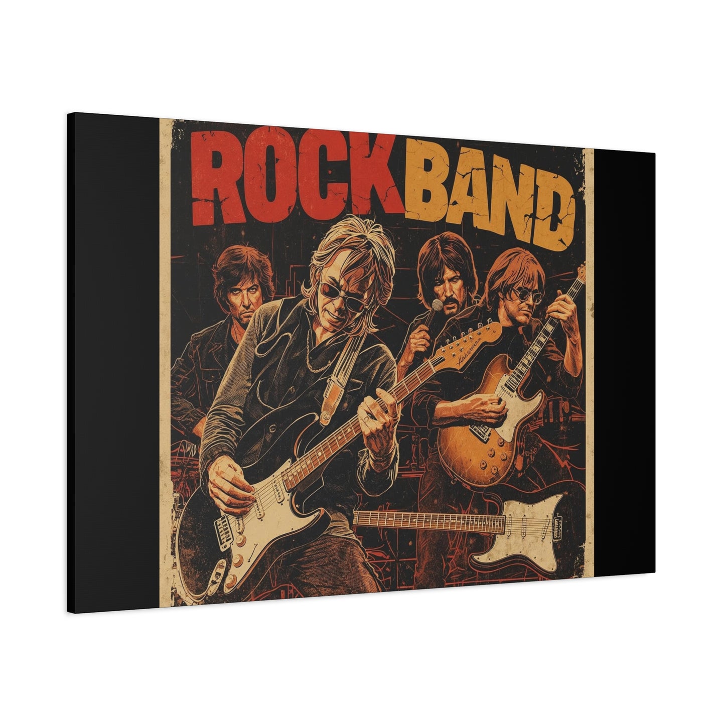 Rock Band Vintage Canvas Wall Art | Eco - Limited