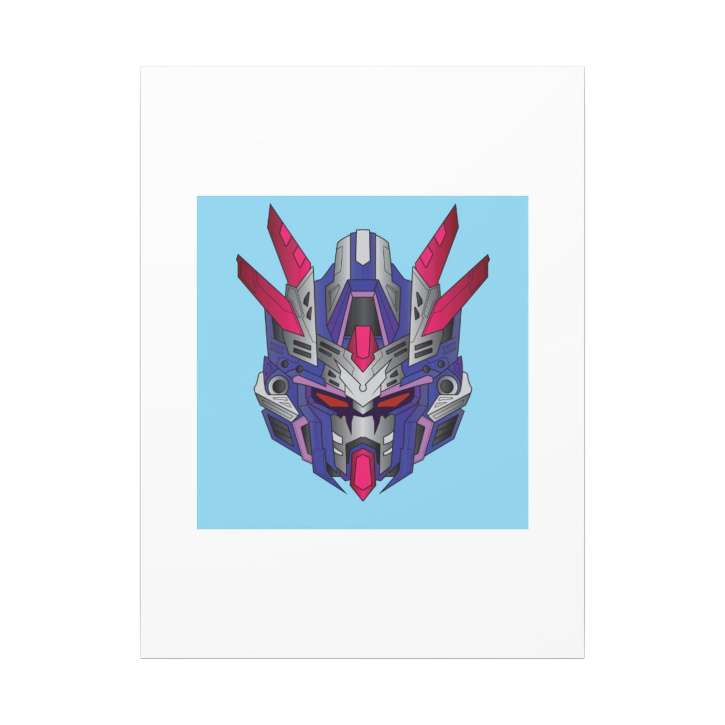 Mecha Warrior Helmet Organic Canvas