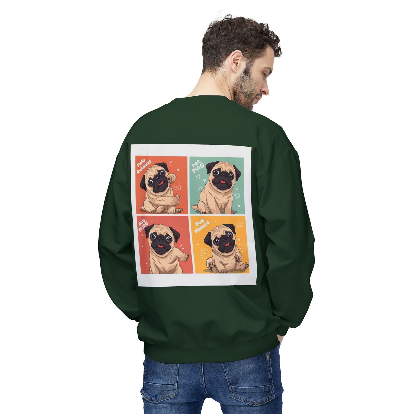 Pug Pop Art Sweatshirt | Eco Limited