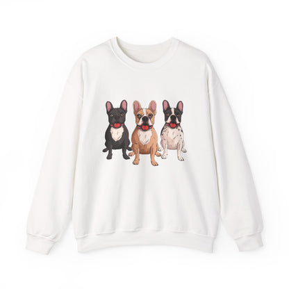 French Bulldog Trio Graphic Sweatshirt|Eco-Friendly - Limited