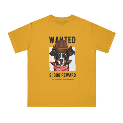 Organic Wanted Dog T-Shirt | Organic-Limited