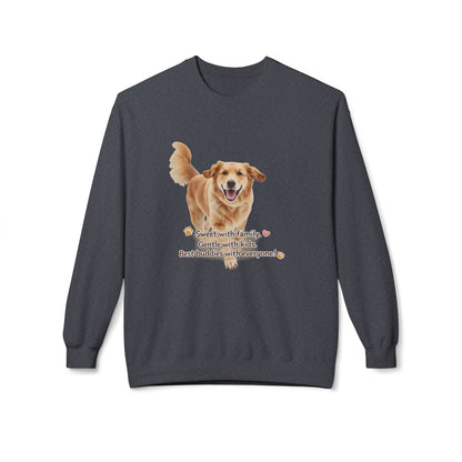 Golden Buddy Character Sweatshirt | Eco-Limited