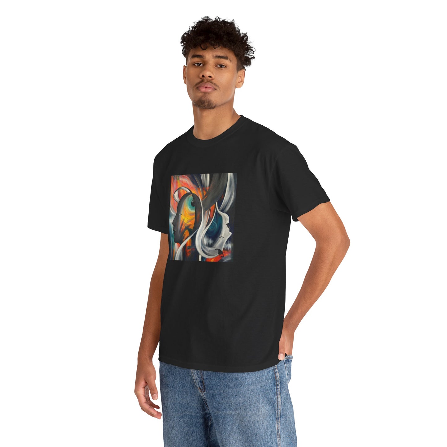 Abstract Expression Portrait T-Shirt | Eco-Limited