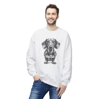 Dachshund Sketch Minimal Art Sweatshirt | Eco-Limited