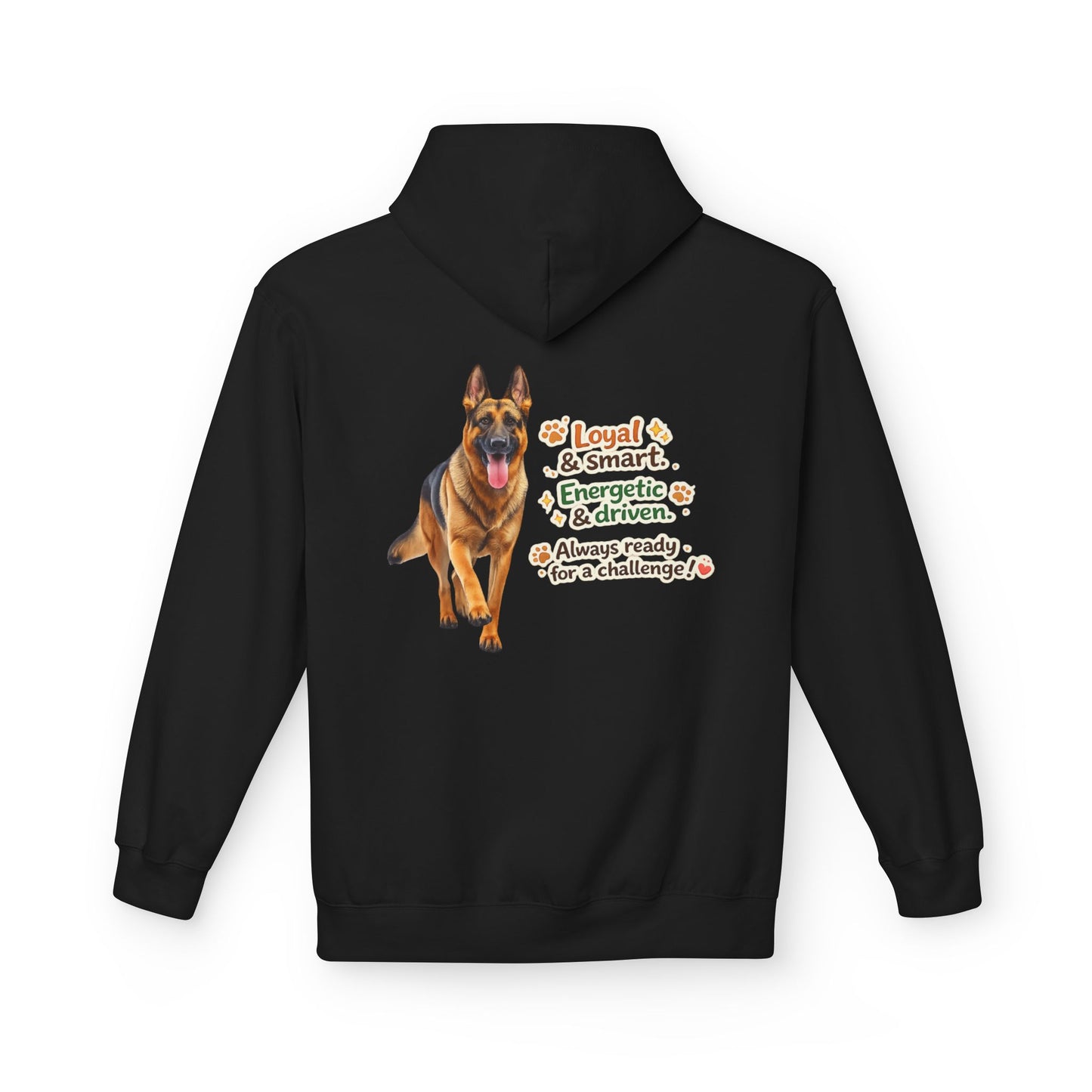 German Shepherd Character Hoodie | Eco-Limited
