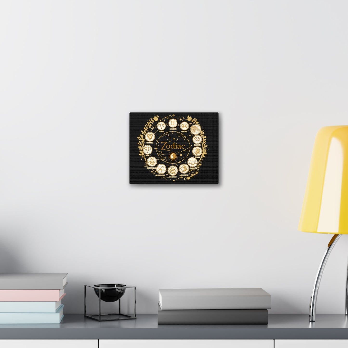 Golden Zodiac Astrology Canvas | Eco-Limited