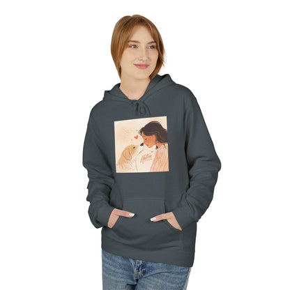 Dog Mom Love Moment Graphic Hoodie Gift | Eco-Friendly - Limited