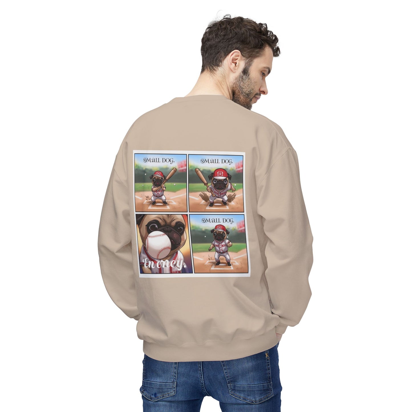 Small Dog Big Attitude Crewneck Sweatshirt | Eco-Limited