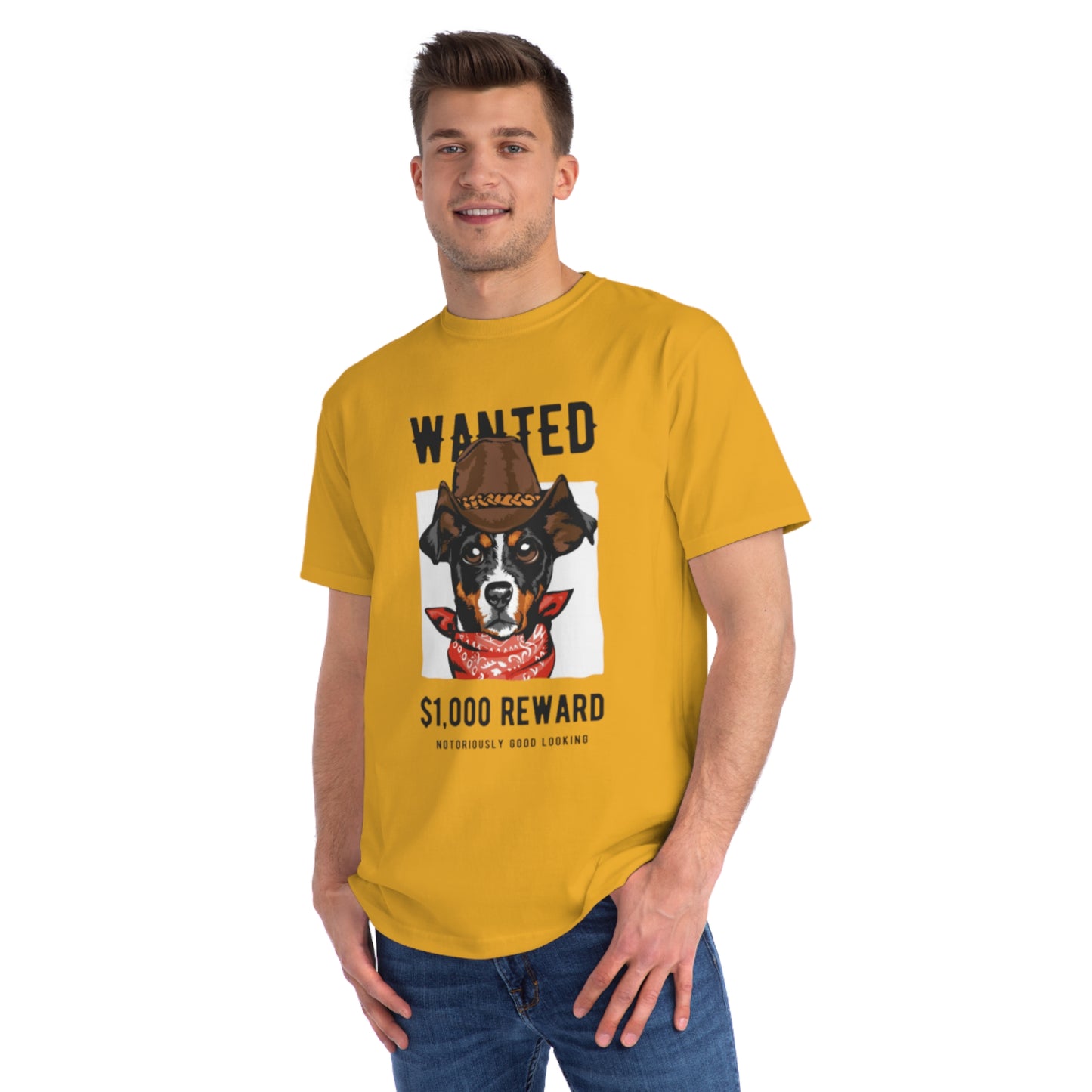 Organic Wanted Dog T-Shirt | Organic-Limited