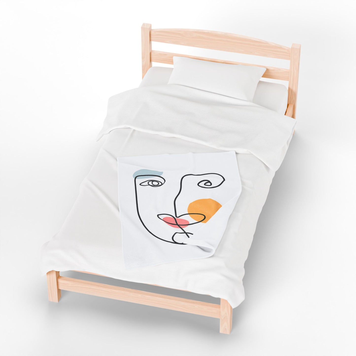 Abstract Line Face Blanket | Eco-Limited